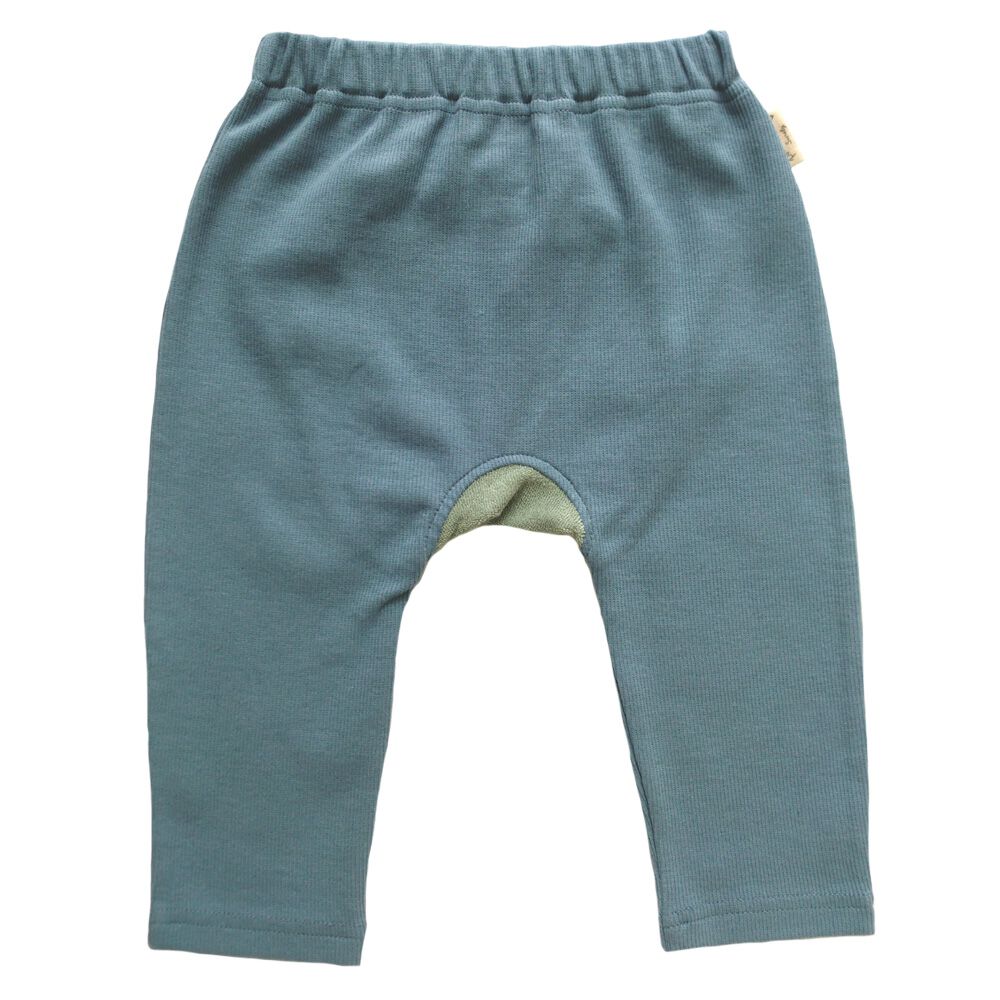 オシリハッピーモンキーパンツ 恐竜 ブルー×90cm ベビー服 ベビー