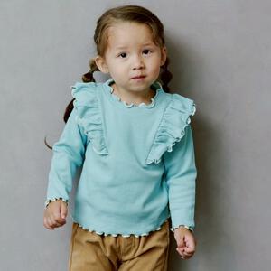 sophitica リブテレコ メローデイリートップス グリーン&times;80cm