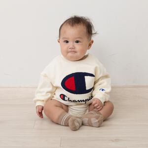 Champion チャンピオン 長袖ダルマボディスーツ ナチュラル×80cmベビーザらス限定