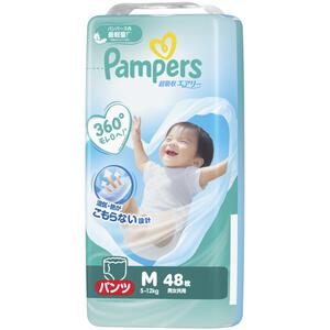 【パンツ Mサイズ】パンパース 超吸収エアリー 48枚 5-12kg P&G おむつ