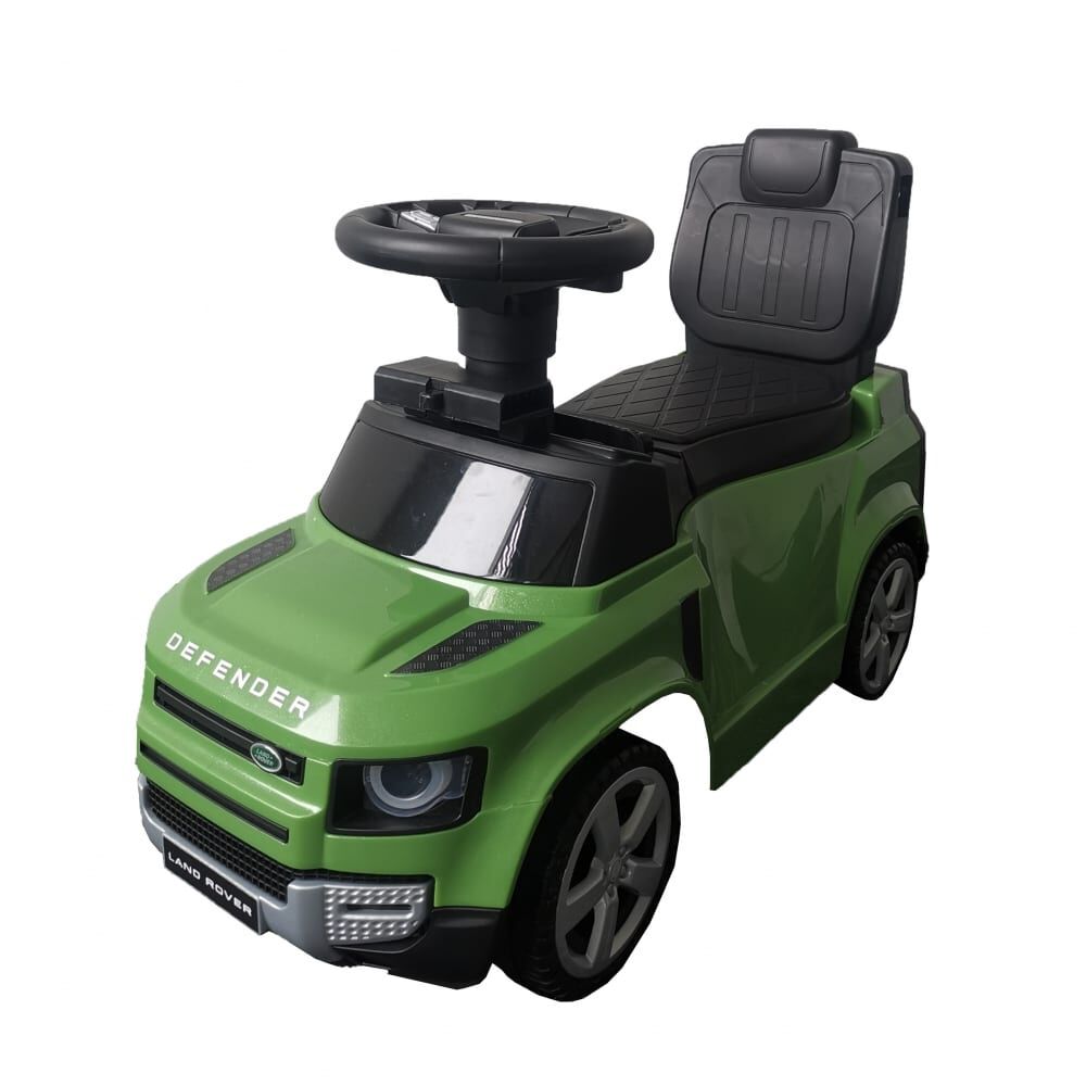 乗用玩具 ランドローバー ディフェンダー 押手棒付き 足けり 乗れる車