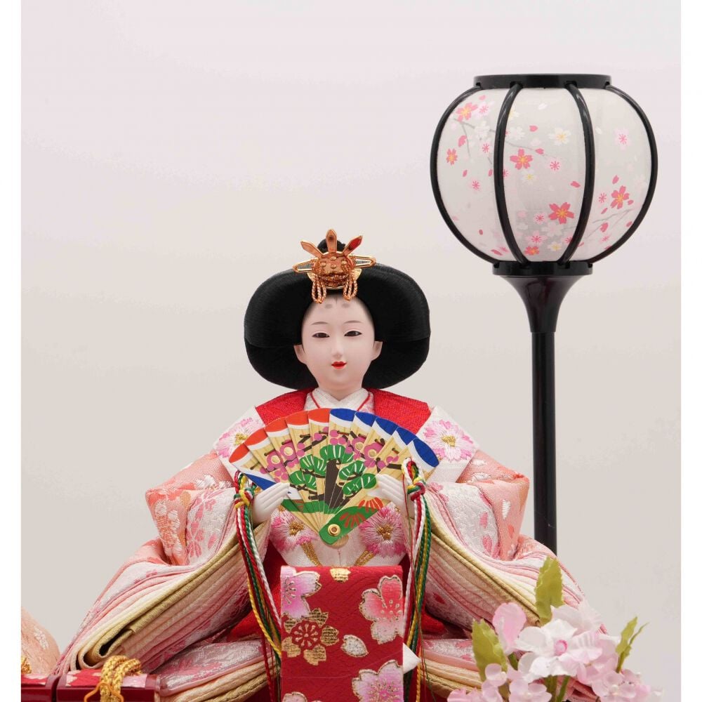 雛人形】ケース飾り 親王飾り「流水桜アクリル」 (322237)ひな人形