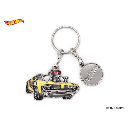 ホットウィール チャームメタルキーチェーン RODGER DODGER Yellow
