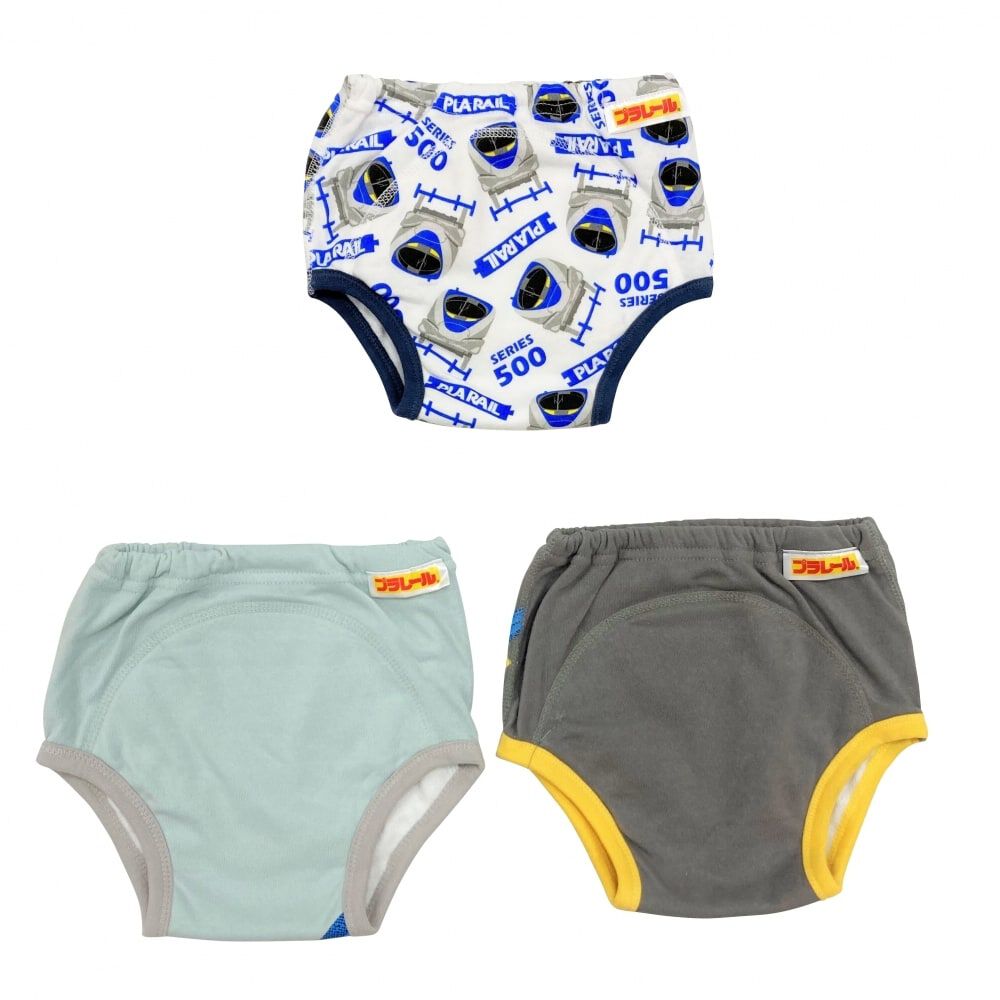 PLARAIL プラレール 3枚組トレーニングパンツ(ブルー×90cm) ベビーザら