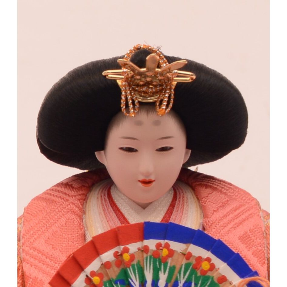 雛人形】収納飾り 親王飾り「桜刺繍ピンク」 (605838)ひな人形