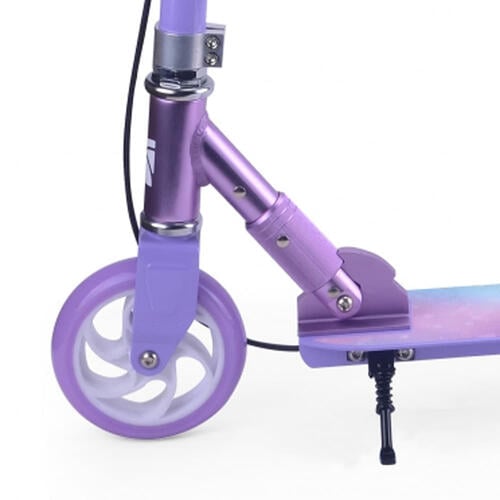 ハンドブレーキ付き 145mmキックスクーター（ポップラベンダー）折りたたみ キックボード キックスタンド アルミニウム製 バランス感覚 トイザらス限定  5歳 6歳 7歳