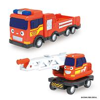 ちびっこバス タヨ おともだちミニカーダブルセット-ヘッダー＆ラダー-