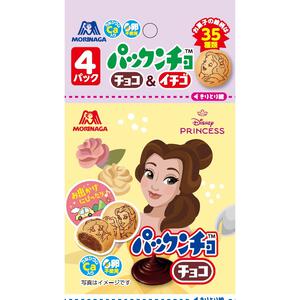 ディズニープリンセス パックンチョ チョコプチパック 4連 クリーム入りビスケット お菓子