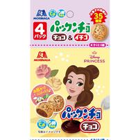ディズニープリンセス パックンチョ チョコプチパック 4連 クリーム入りビスケット お菓子