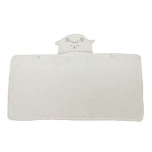 【ブラックフライデー】湯上りタオル ヒツジ ホワイト