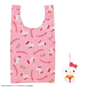 ハローキティ ソリッドキティ ポーチ付きエコバッグ