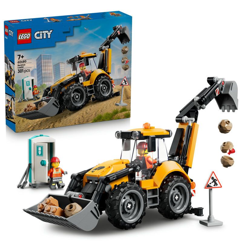 2026年6月1日発売】レゴ LEGO シティ 黄色のバックホーローダー