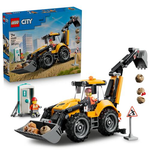 2026年6月1日発売】レゴ LEGO シティ 黄色のバックホーローダー 