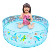 パッと広げてホームプール 海の生き物 90cm スナッププール ビニールプール ポンプ不要 円形プール