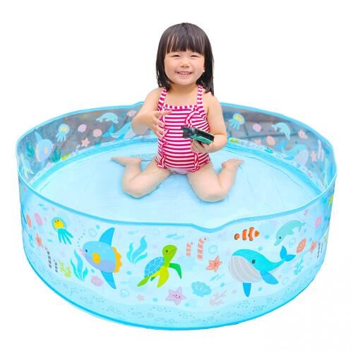 パッと広げてホームプール 海の生き物 90cm スナッププール ビニールプール ポンプ不要 円形プール