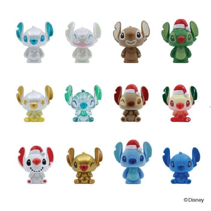 ディズニー キャラクター ステッチ ボタン ミニポリストーン フィギュア 全5種 ディズニー キャラクター ステッチ ボタン ミニポリストーン