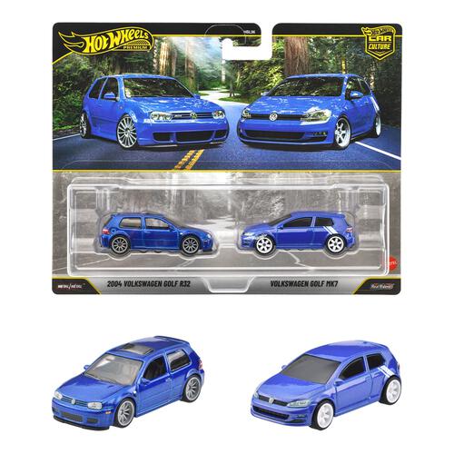 【予約受付商品】ホットウィール プレミアム2パック 2004 フォルクスワーゲン ゴルフ R32 / フォルクスワーゲン ゴルフ MK7【出荷予定日：2026年5月30日】