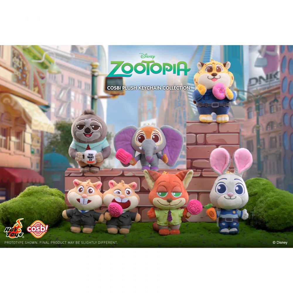 ホットトイズ・ZAKKA】コスビ・ぬいぐるみ 『ズートピア』【種類