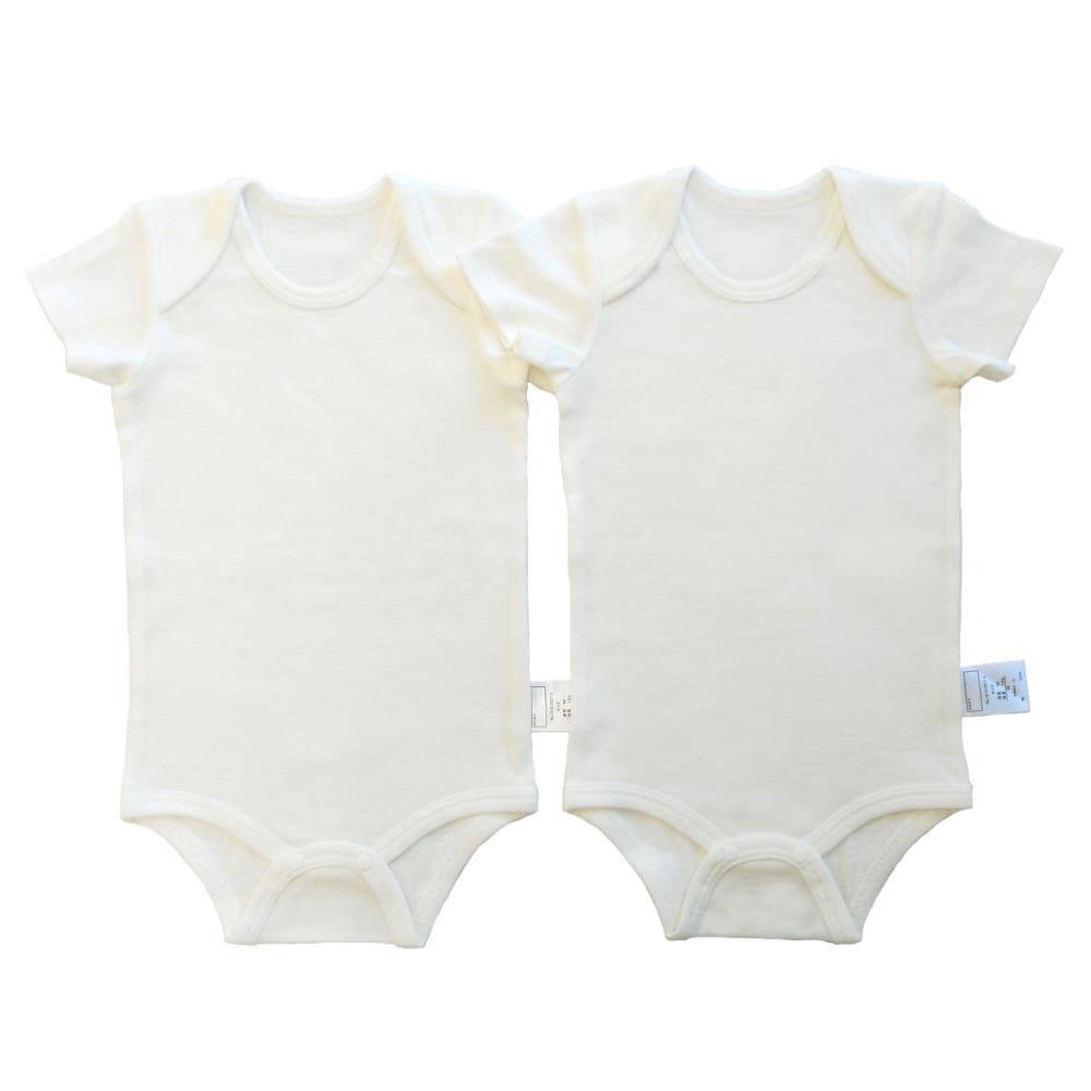 【美品】ファミリア　半袖ロンパース　80 familiar 半袖ロンパース 80サイズ ホワイト・ブルー