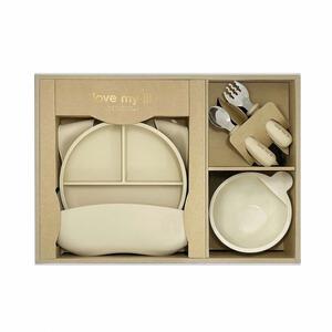ラブマイリル シリコン食器ギフトセット バニラ