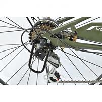 24インチ 身長125～140cm 子供用自転車 セブンズ・ボルト フラットカーキ  緑 6段変速 LEDダイナモライト 男の子 かっこいい トイザらス限定 7歳 8歳 9歳