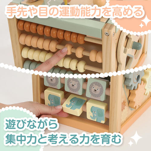 木製ミディアム アクティビティキューブ ベビーザらス限定　  2歳 3歳 4歳