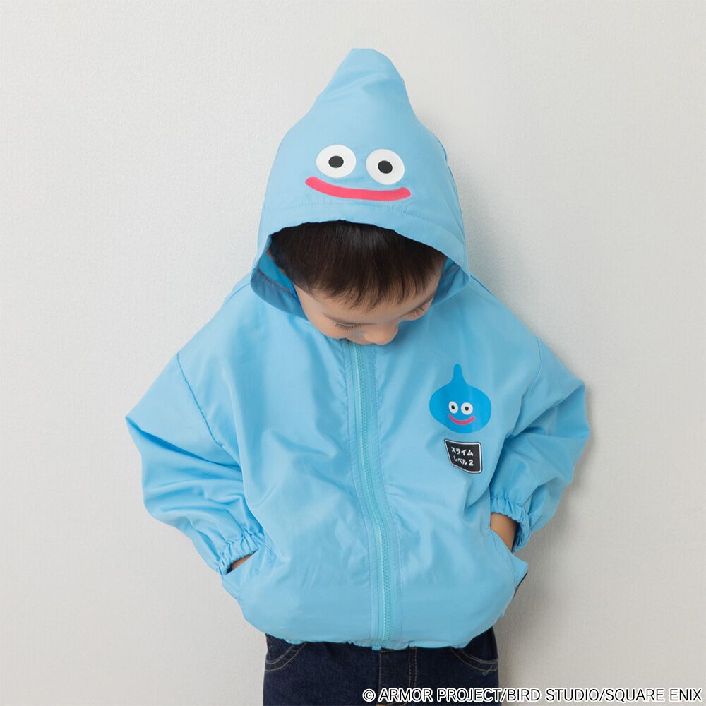 ドラクエベビー＆キッズ スライムなりきりパーカー(ブルー×95cm