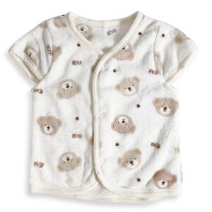パジャマベスト フリース クマ柄 ベージュ×80-95cm ベビーザらス限定