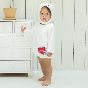 Disney ディズニー 長袖たまごオール 帽子付き ベイマックス フリース ベビーザらス限定