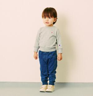 Champion チャンピオン 長袖トレーナー グレー×80cmベビーザらス限定