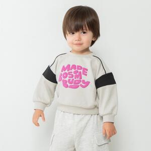 Sophitica 袖切り替えトレーナー (ベージュx80cm)