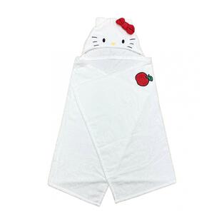 SANRIO サンリオ フード付き湯上りタオル キティ ホワイト×フリー ベビーザらス限定