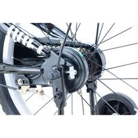 18インチ 身長108～123cm 子供用自転車 デュエル（ブラック／ホワイト）補助輪付き自転車 超極太フレーム 泥除け 男の子 かっこいい トイザらス限定