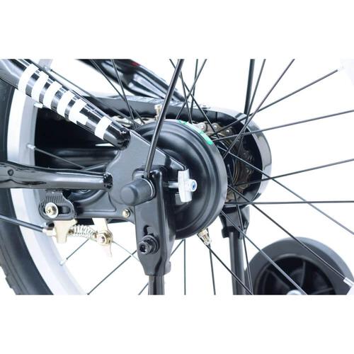 18インチ 身長108～123cm 子供用自転車 デュエル（ブラック／ホワイト）補助輪付き自転車 超極太フレーム 泥除け 男の子 かっこいい トイザらス限定