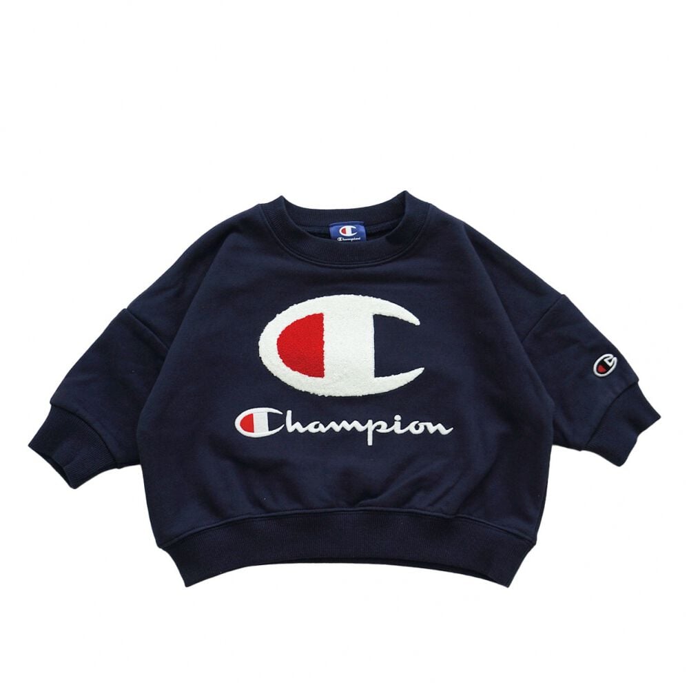 Champion チャンピオン 長袖トレーナー ネイビー×80cmベビーザらス限定