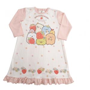 すみっコぐらし 長袖 ナイトドレス ピンク&times;110cm トイザらス限定