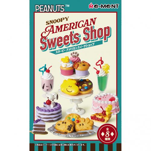 SNOOPY AMERICAN Sweets Shop【種類ランダム】リーメント フィギュア