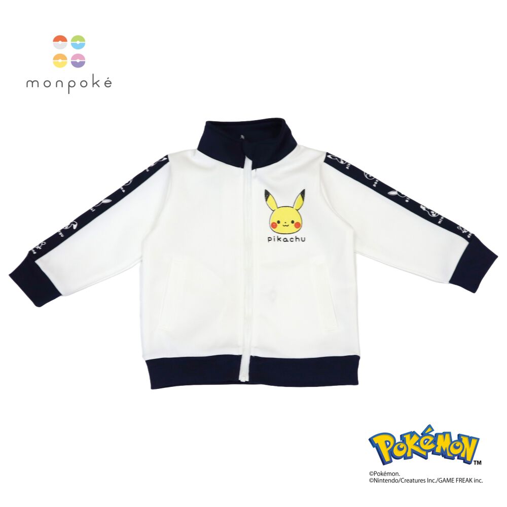 monpoke モンポケ ジャージ ピカチュウ ホワイト×90cm | Babies