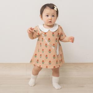 miffy ミッフィー 半袖ロンパース 総柄ハニカムメッシュ ピンク&times;70cm ベビーザらス限定 赤ちゃん 出産準備 出産祝い ベビー服 子供服