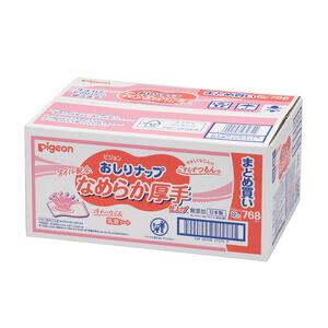 おしりナップ なめらか厚手仕上げ オイル配合 64枚入×12個パック 箱入り