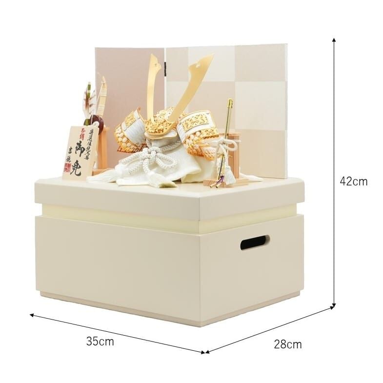 展示品限り】五月人形兜鍬形収納飾り子供着用可※閉店セールS27