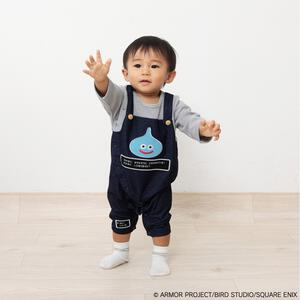 ドラクエベビー＆キッズ 長袖ロンパースサロペット風(ネイビー×約70cm) ベビーザらス限定