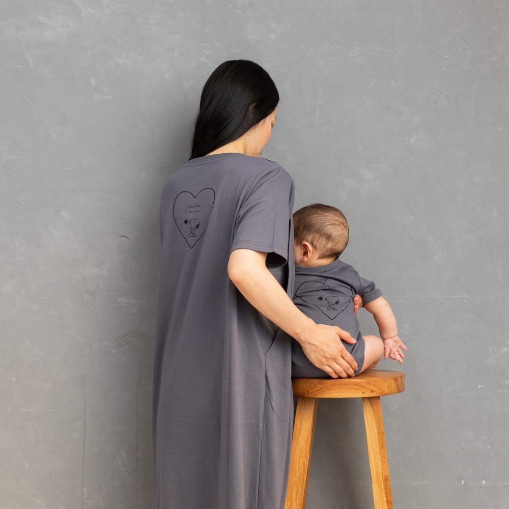 SNOOPY 半袖ワンピース ママベビーコーデ スヌーピー ベビーザらス限定  