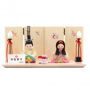 【雛人形】木目込み親王飾り「ひなまり」 (331389)ひな人形 おしゃれ コンパクト トイザらス・ベビーザらス限定【メーカー直送】