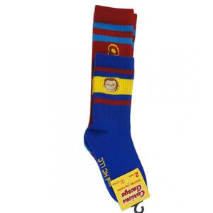 【Universal × chimajiro0730さん】おさるのジョージ 2Pソックス レッド×16-21cm