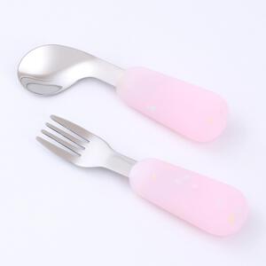 dear BABY ディアベビー ベビースプーン&フォーク (ピンクバブル) ベビーザらス限定