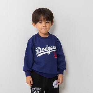 ベビーザらス限定　ＭＬＢ チームロゴトレーナー(ネイビー×90cm)