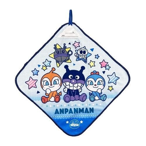 アンパンマン ループタオル3枚組 ブルー