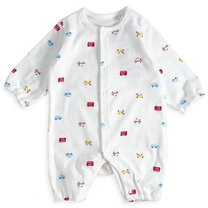 日本製ちびオール スムス 乗り物柄 ナチュラル×60-70cm ベビーザらス限定