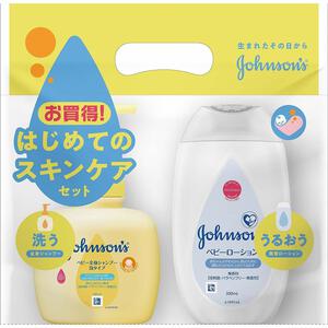 ジョンソンベビー はじめてのスキンケアセット （全身シャンプー泡タイプ400ml＋ベビーローション無香料300ml）